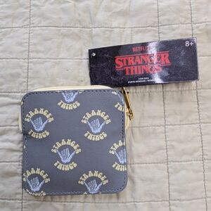 Funko Stranger Things Gray and Yellow Coin Bag